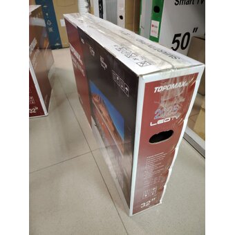  УЦ Телевизор TOPOMAX TM32FHSBK черный (плохая упаковка, полоса на экране) 