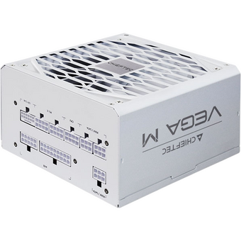  Блок питания Chieftec Vega M White PPG-1000-CW (ATX 3.1, 1000W, 80 Plus Gold, Active PFC, 135mm fan, Gen5 PCIe, Full Cable Management, белый) Retail 