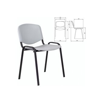  Стул STAFF Iso Plast CF-009 (532570) пластик серый 