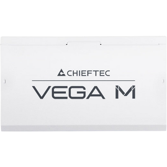 Блок питания Chieftec Vega M White PPG-1000-CW (ATX 3.1, 1000W, 80 Plus Gold, Active PFC, 135mm fan, Gen5 PCIe, Full Cable Management, белый) Retail 