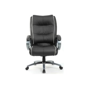  Кресло руководителя BRABIX Premium Strong HD-009 (531945) экокожа черная, ткань серая 