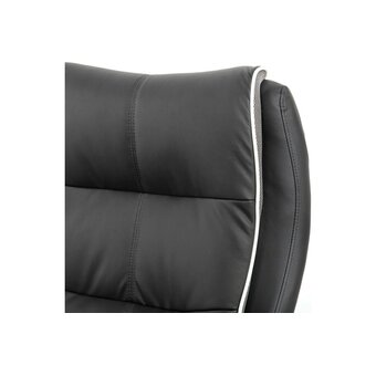  Кресло руководителя BRABIX Premium Strong HD-009 (531945) экокожа черная, ткань серая 