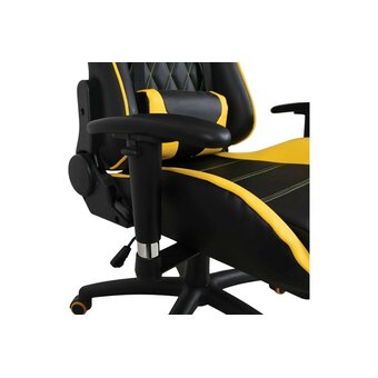  Кресло игровое BRABIX GT Master GM-110 (531927) экокожа, черное/желтое 