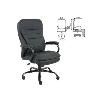  Кресло руководителя BRABIX Premium Heavy Duty HD-001 (531015) экокожа 