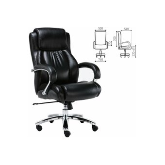  Кресло руководителя BRABIX Premium Status HD-003 (531821) рециклированная кожа, черное 