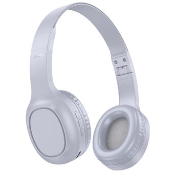  УЦ Наушники полноразмерные bluetooth HOCO W46 голубой-серый (Плохая упаковка) 