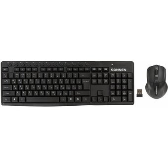  Комплект клавиатура и мышь SONNEN K-648 (513208) черный 