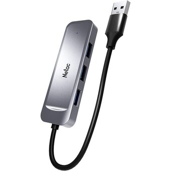  USB-концентратор Netac WF11GYCN USB Hub WF11, USB-A to USB3.0*4 (repl. NT08WF11-30GR) 