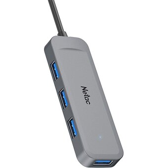  USB-концентратор Netac WF11GYCN USB Hub WF11, USB-A to USB3.0*4 (repl. NT08WF11-30GR) 