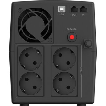  ИБП CBR Line Interactive (QTM-1200T-4F-LCUC) 1200VA/720W 