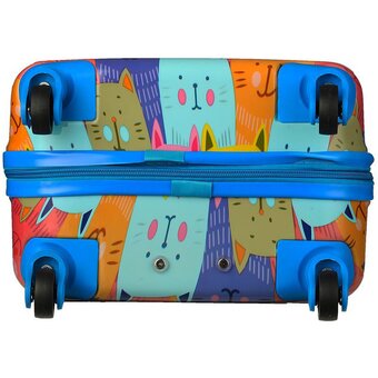  Чемодан Magio 158 Веселые коты разноцветный 