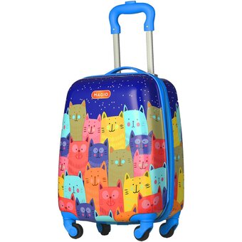  Чемодан Magio 158 Веселые коты разноцветный 
