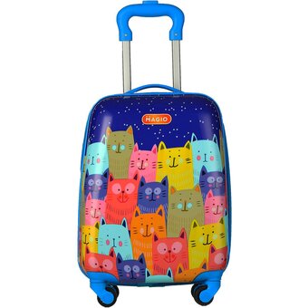  Чемодан Magio 158 Веселые коты разноцветный 