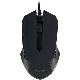  Мышь проводная SONNEN I3 (513523) черная 