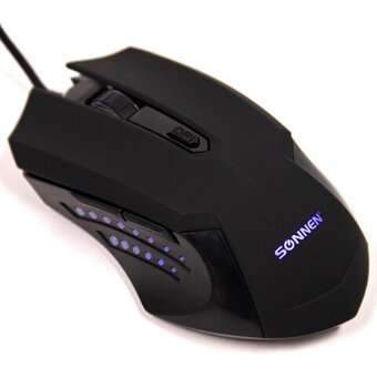  Мышь проводная SONNEN I3 (513523) черная 
