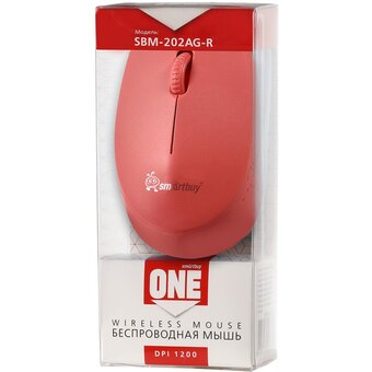  Мышь беспроводная Smartbuy One 202AG-R красная (SBM-202AG-R) 