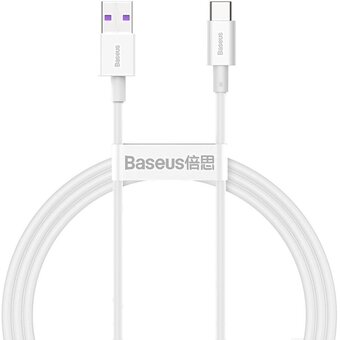  Кабель интерфейсный Baseus CATYS-02 USB to Type-C 66W силиконовый 1m white 