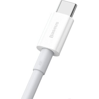  Кабель интерфейсный Baseus CATYS-02 USB to Type-C 66W силиконовый 1m white 