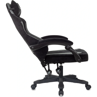  Кресло Knight Wolf серый/черный крестов. пластик 