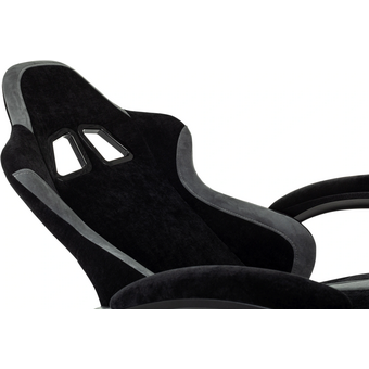  Кресло Knight Wolf серый/черный крестов. пластик 