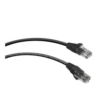  Патч-корд Cabeus PC-UTP-RJ45-Cat.5e-5m-BK неэкранированный, черный 