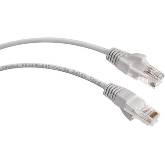  Патч-корд Cabeus PC-UTP-RJ45-Cat.5e-0.15m неэкранированный, серый 