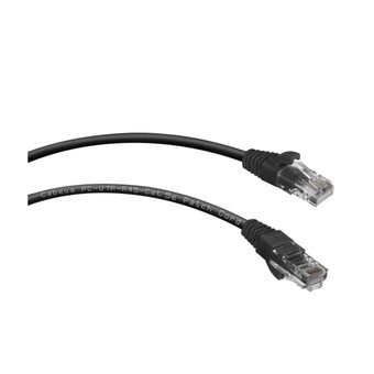  Патч-корд Cabeus PC-UTP-RJ45-Cat.5e-1.5m-BK неэкранированный, черный 