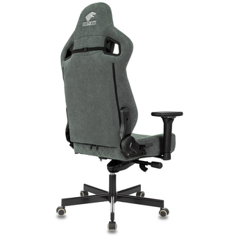  Кресло Knight Hunter Alfa 44 серый искусственная замша крестов. металл 