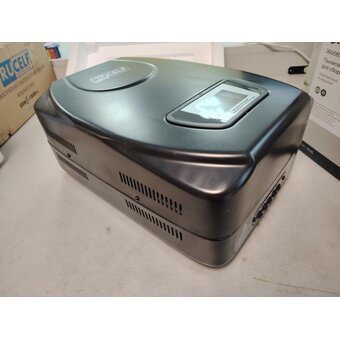  УЦ Стабилизатор напряжения Rucelf SDW.II-12000-L черный (плохая упаковка, б/у, нет документации, ремонт контактной группы) 