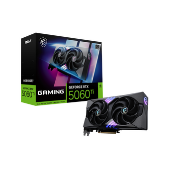  Видеокарта MSI RTX5060Ti Gaming 16GB (RTX5060Ti 16G Gaming) GDDR7 128bit 3xDP HDMI 2Fan RTL 