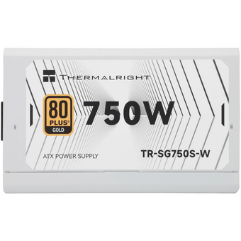  Блок питания Thermalright TR-SG 750S-W, 750W 80+ Gold (ATX, 3.1, PCIe 5.1, Non-modular, 1x24(20+4)pin, 1xCPU 8(4+4)pin, 2xPCIe*2 8(6+2)pin) 
