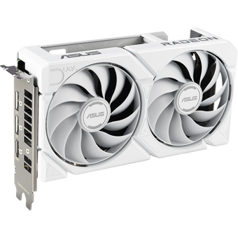  Видеокарта ASUS RX9060XT Dual White 16GB (Dual-RX9060XT-16G-White) (90YV0LG3-M0NA00) GDDR6 128bit 2xDP HDMI 2Fan RTL 