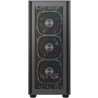  Корпус Powercase ByteFlow Black V2 (CBFB-A4-V2), Tempered Glass, 4x 120mm ARGB fans, чёрный, ATX 