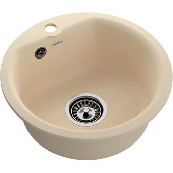  Кухонная мойка GRANFEST Smart 435 beige мрамор 
