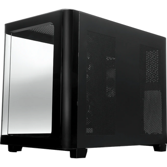  Корпус XASTRA QR500M 3ARGB C10-UC (QR500M-3FM12A-C10-UC) Black mATX/Aquarium/ 2 Curve Glass/3x120mm ARGB PWM FM fans/ Argb+PWM HUB 10port /Type-C 