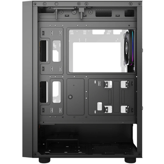  Корпус Powercase ByteFlow Black V2 (CBFB-A4-V2), Tempered Glass, 4x 120mm ARGB fans, чёрный, ATX 