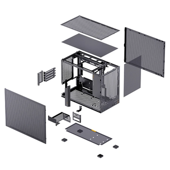  Корпус JONSBO D32 Pro Mesh Black, mini-ITX, mATX, черный 