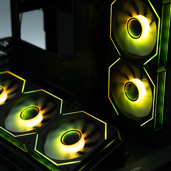  Корпус XASTRA QR600M 6ARGB C10-UC (QR600M-6FM12A-C10-UC-L) Black mATX/Aquarium/Curve Glass/Led Strip/6x120mm ARGB PWM FM fans/ Argb+PWM HUB 10port 