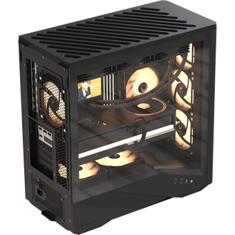  Корпус Formula V Line Air Power G9 Duo PA Black, ATX, Type-C*1, USB3.0*2, MESH/Glass Front Panel, Front 3x Performance ARGB, Rear 1x Performance ARGB 