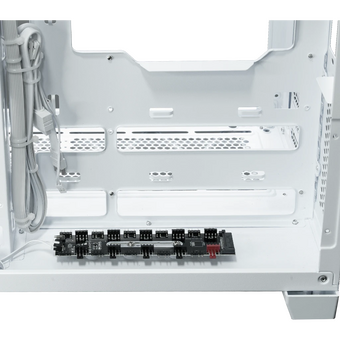  Корпус XASTRA QR600 7ARGB C10-UC (QR600-7FM12A-C10-UC-L-WH) White ATX/Aquarium/Curve Glass/Led Strip/ 7x120mm ARGB PWM FM fans/ Argb+PWM HUB 10port 