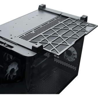  Корпус XASTRA QR600M 6ARGB C10-UC (QR600M-6FM12A-C10-UC-L) Black mATX/Aquarium/Curve Glass/Led Strip/6x120mm ARGB PWM FM fans/ Argb+PWM HUB 10port 