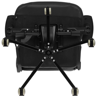  Кресло Knight Hunter черный экокожа крестов. металл 