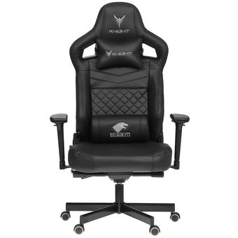  Кресло Knight Hunter черный экокожа крестов. металл 