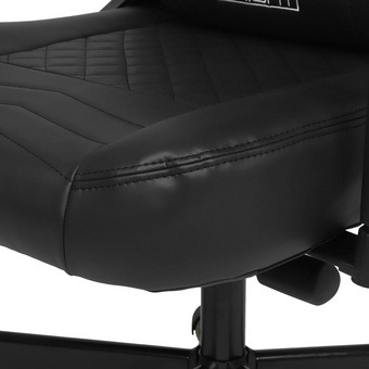  Кресло Knight Hunter черный экокожа крестов. металл 