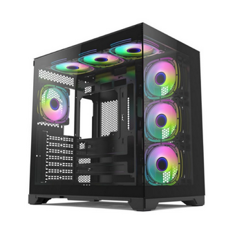  Корпус Forza FZ-G42A Seaview TG ATX Case, black, w/o psu, Tempered glass front panel, 1x3,5", 3x2,5" 
