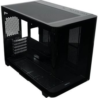  Корпус XASTRA QR600M 0F-UC (QR600M-0F-UC-L) Black mATX/Aquarium/Curve Glass /Led Strip/No fans/Type-C 