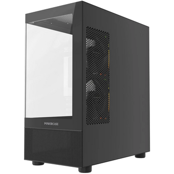  Корпус Powercase Vision Micro M2 ARGB (CVMBM2-A3), Tempered Glass, 3x 120mm ARGB PWM Fan, чёрный, mATX 