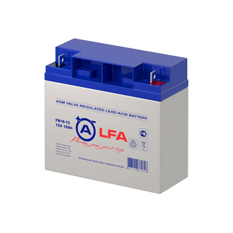  АКБ для ИБП 12В 18Ач AlarmForce FB 18-12, 4.71 кг, (ШхГхВ) 180x75x167 мм (167 с клеммами) 