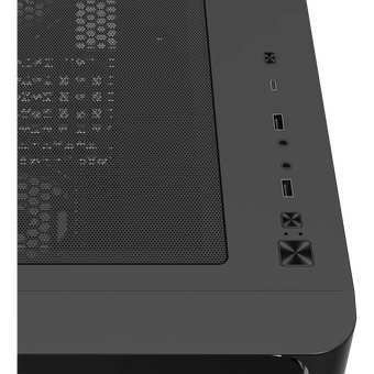  Корпус XASTRA QR600 0F-UC (QR600-0F-UC-L) Black ATX/Aquarium/Curve Glass/Led Strip/No fans/Type-C 