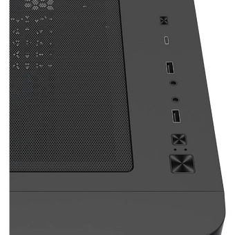  Корпус XASTRA QR600M 0F-UC (QR600M-0F-UC-L) Black mATX/Aquarium/Curve Glass /Led Strip/No fans/Type-C 